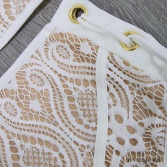 Lace Overlay High Waist Bikini - Picture 4 of 7